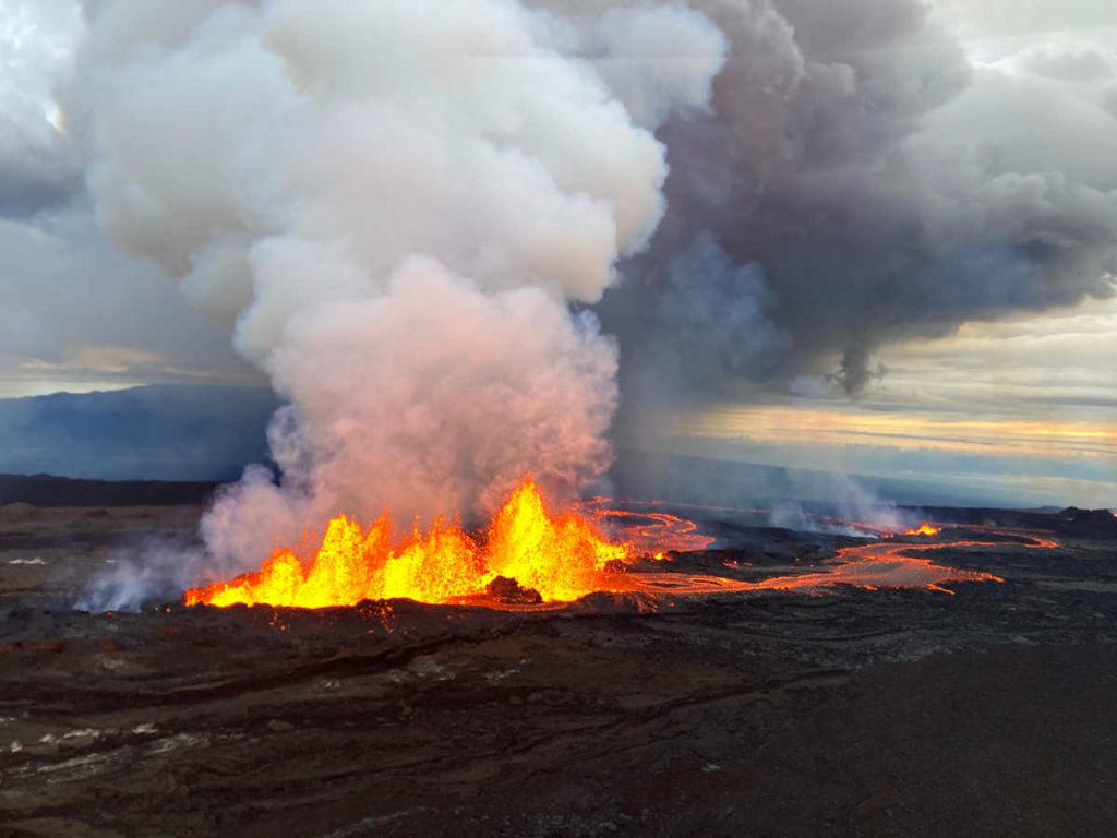 la erupción afecta al observatorio de Mauna Loa